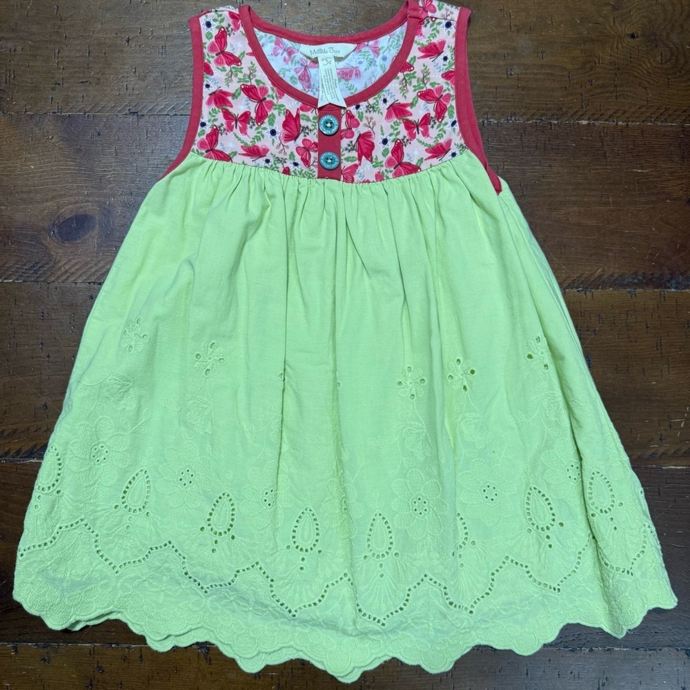 Matilda Jane Pink and Green Floral  Tunic Top Tank
